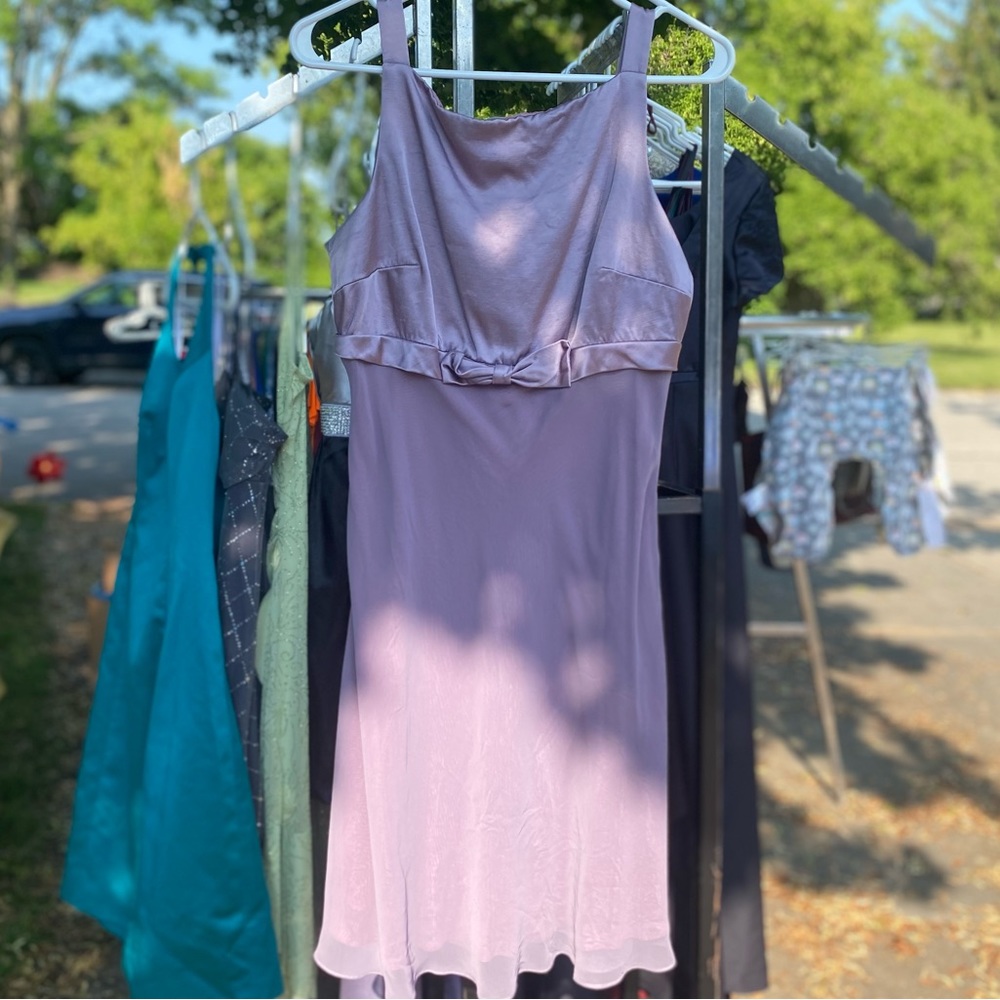 Laundry by Shelli Segal Vintage Y2K Lavender Mini Dress